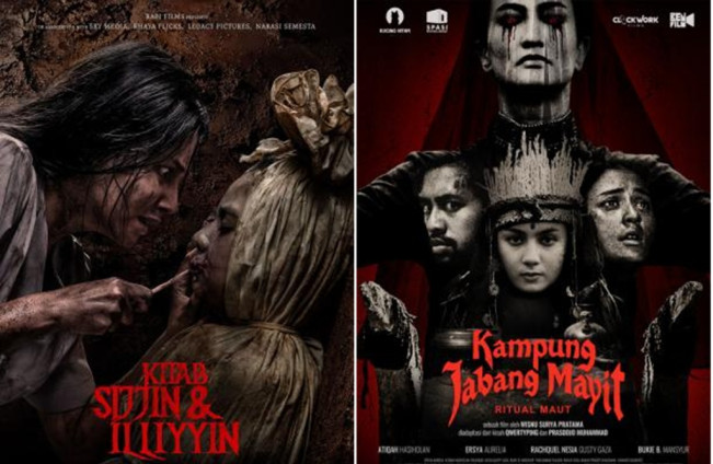 Film horor yang sedang tayang di bioskop Indonesia.